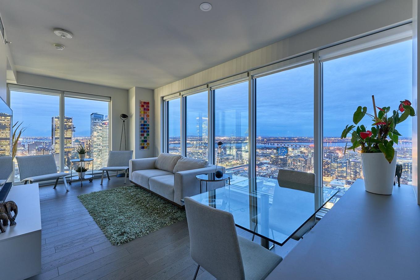 Salon - 4502-1188 Rue St-Antoine O., Montréal (Ville-Marie), QC - Indoor Photo Showing Living Room