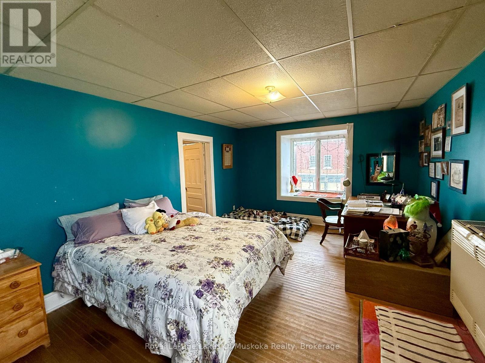 Bedroom in Residential Unit #1 - 185 Ontario Street, Burk'S Falls, ON
