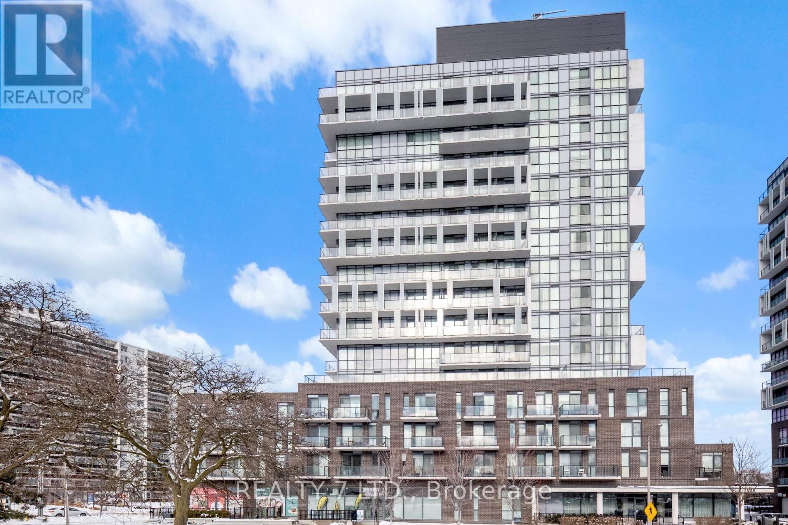 1207 - 128 Fairview Mall Drive, Toronto, ON - Outdoor With Balcony With Facade