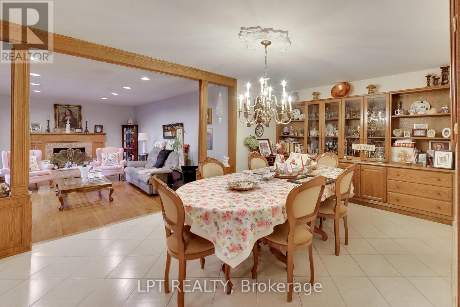 6 Fenton Way, Brampton, ON - Indoor Photo Showing Dining Room With Fireplace