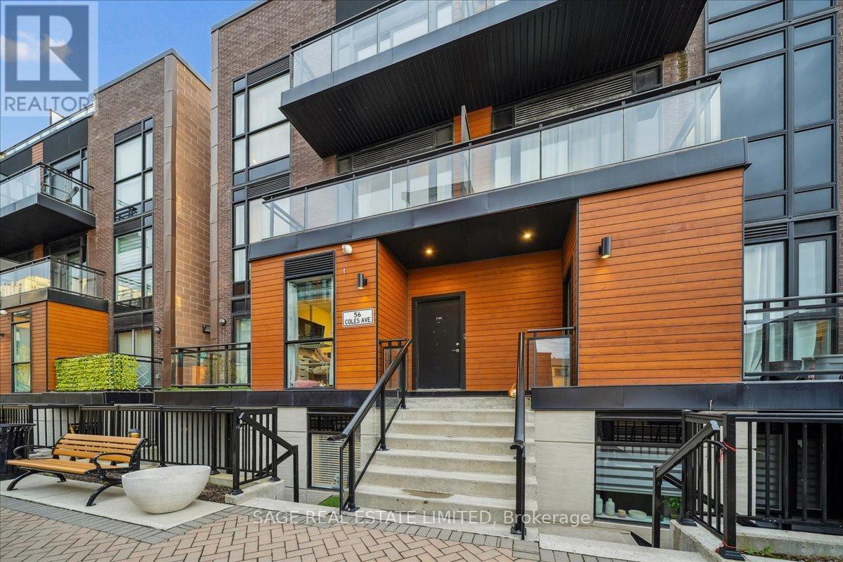 203 - 56 Coles Avenue, Vaughan, ON - Outdoor With Balcony With Exterior