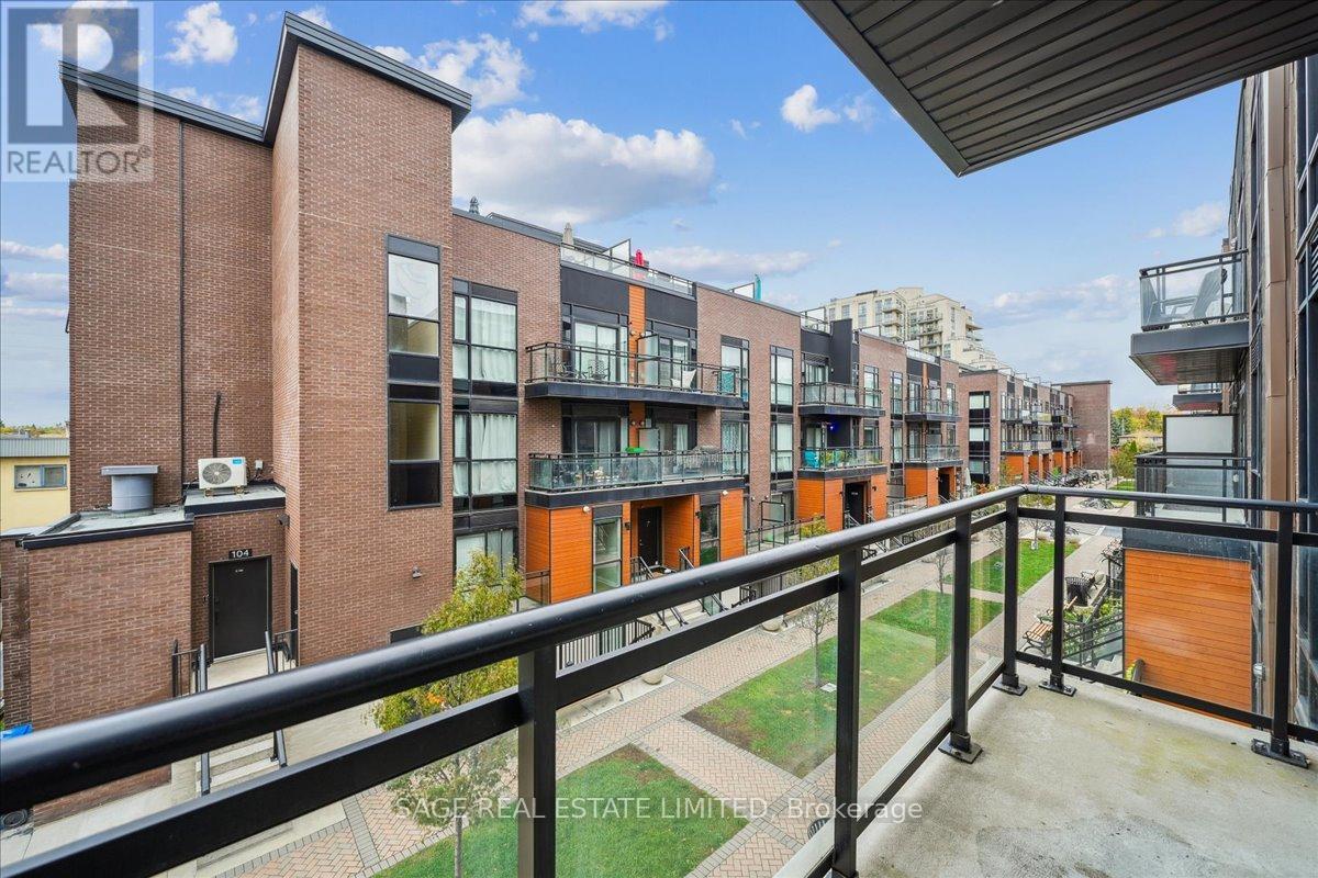 203 - 56 Coles Avenue, Vaughan, ON - Outdoor With Balcony With Exterior