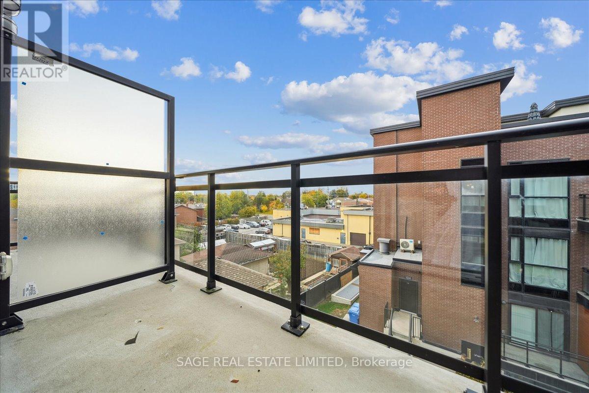 203 - 56 Coles Avenue, Vaughan, ON - Outdoor With Balcony With Exterior