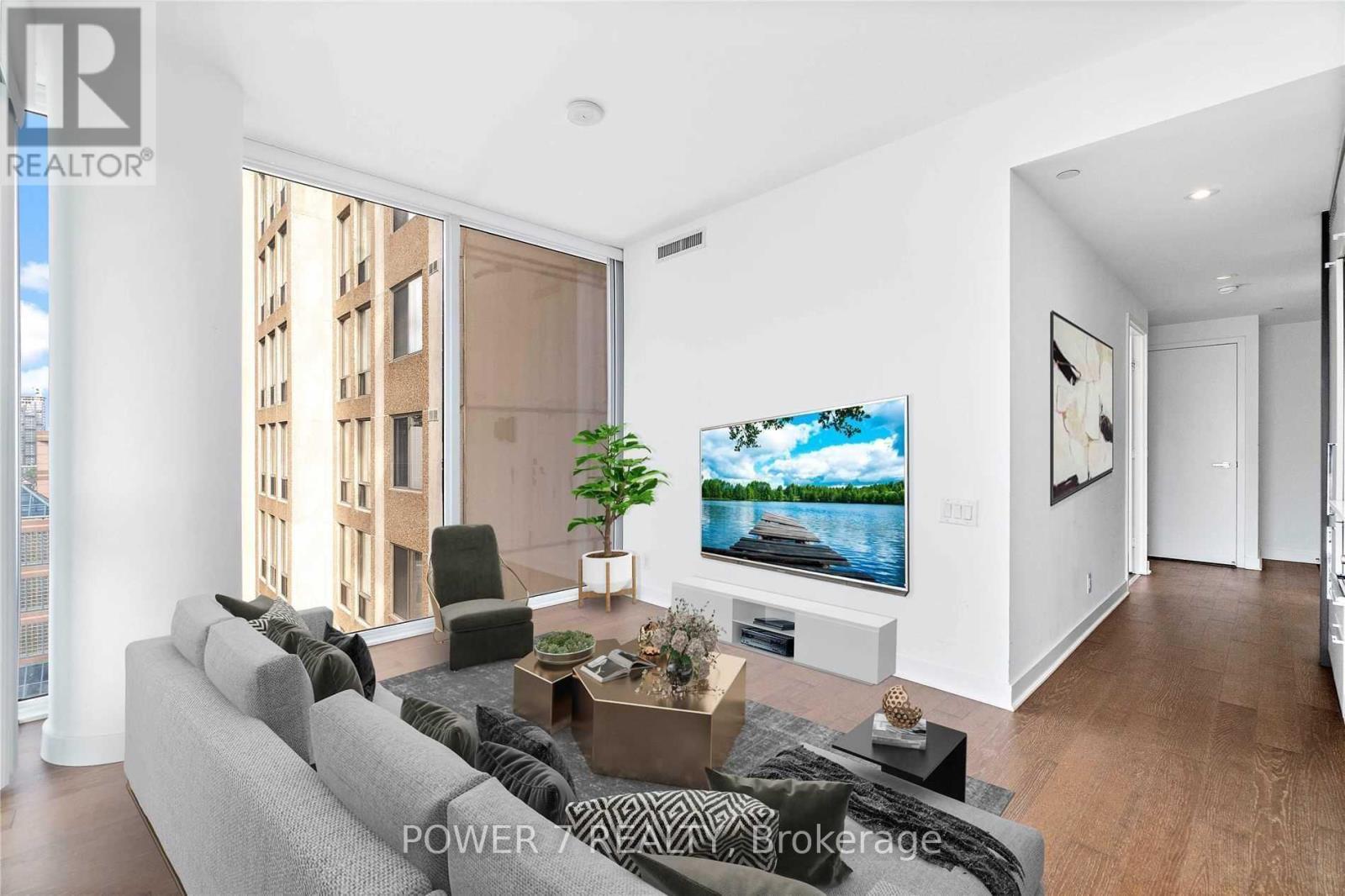 1203 - 15 Grenville Street, Toronto, ON - Indoor Photo Showing Living Room