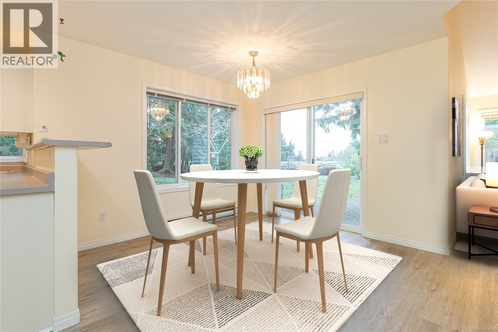 Virtually Staged - 624 Wembley Rd, Parksville, BC - Indoor Photo Showing Dining Room