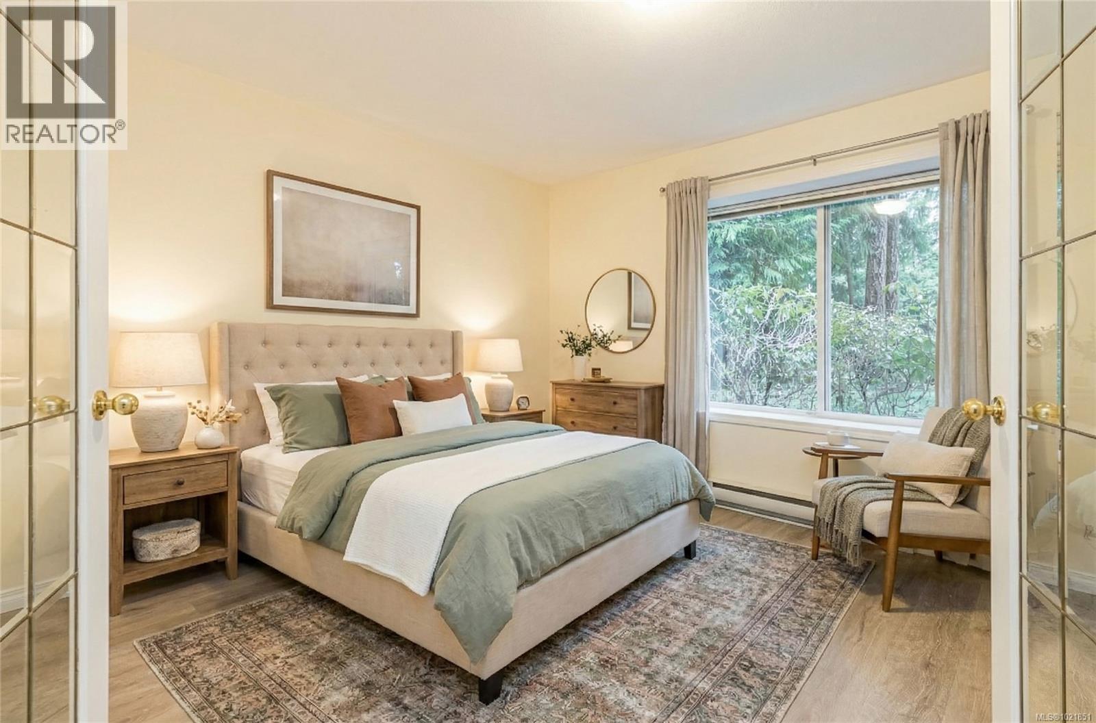 Virtually Staged 3rd bedroom or den - 624 Wembley Rd, Parksville, BC - Indoor Photo Showing Bedroom