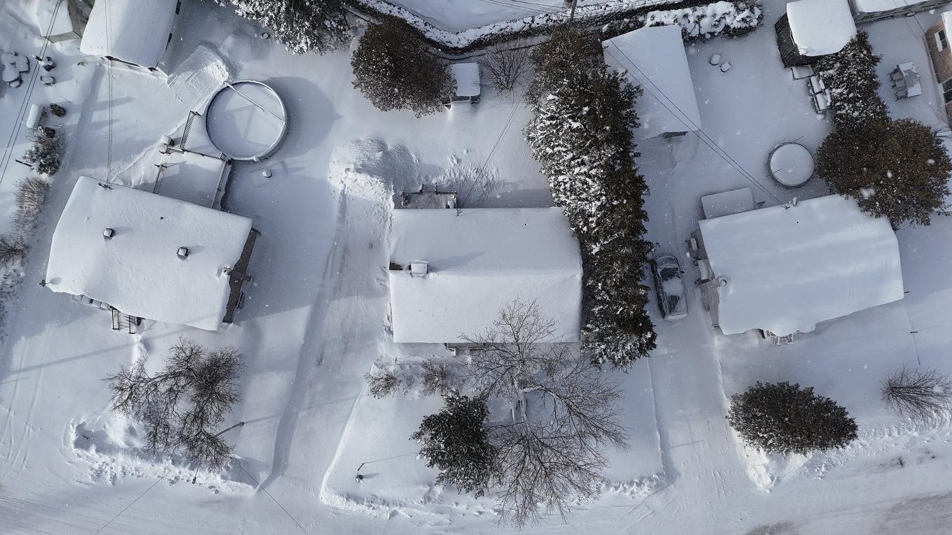 Aerial photo - 101 Rue Rompré, Amos, QC - Outdoor With View
