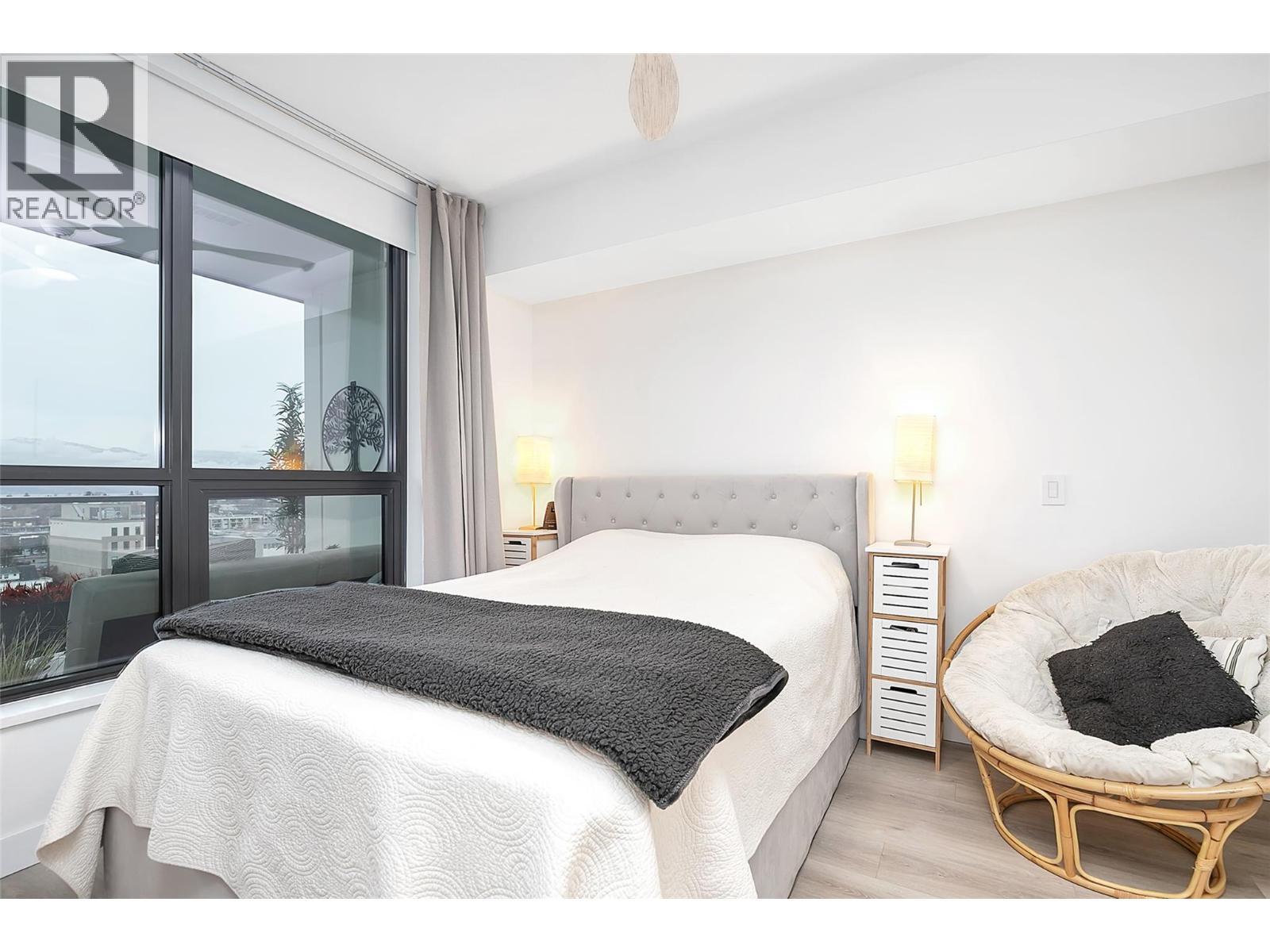 1488 Bertram Street Unit# 905, Kelowna, BC - Indoor Photo Showing Bedroom