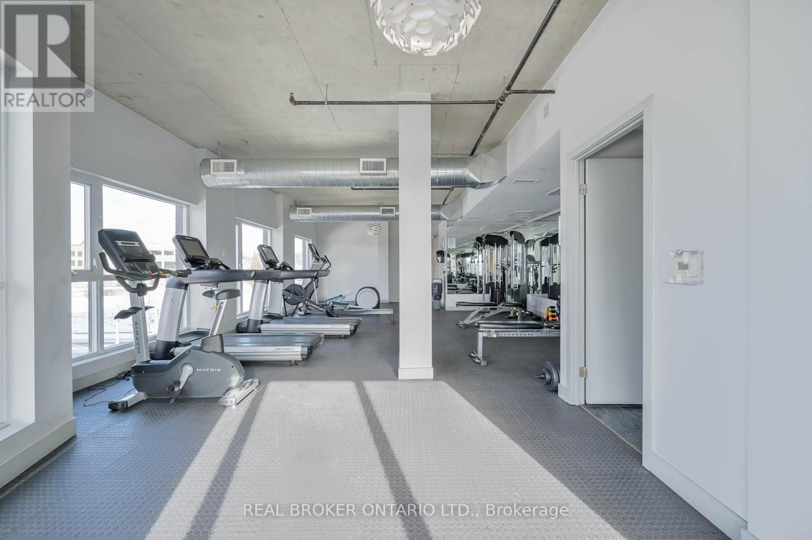 203 - 1 Victoria Street S, Kitchener, ON - Indoor Photo Showing Gym Room