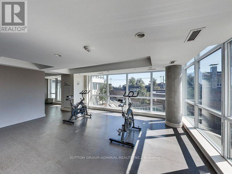 702 - 20 Joe Shuster Way, Toronto, ON - Indoor Photo Showing Gym Room