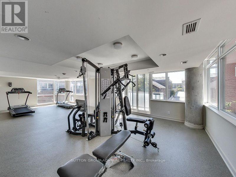 702 - 20 Joe Shuster Way, Toronto, ON - Indoor Photo Showing Gym Room