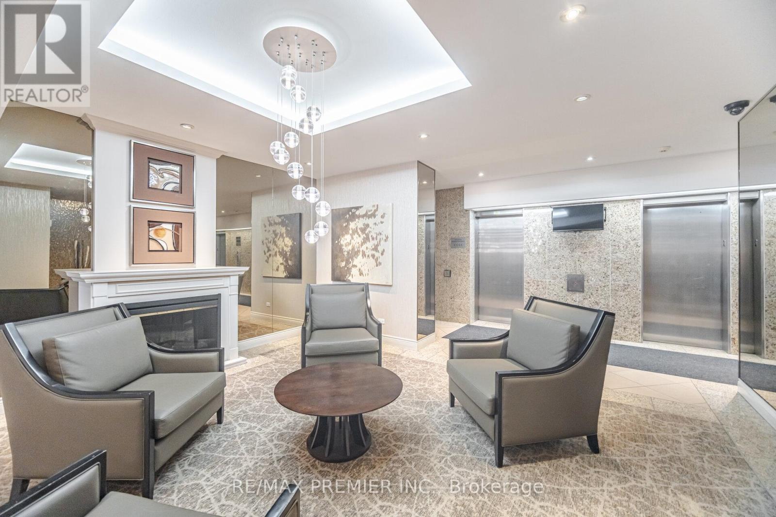 1105 - 260 Scarlett Road, Toronto, ON - Indoor With Fireplace