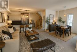 Virtually staged Living Room -