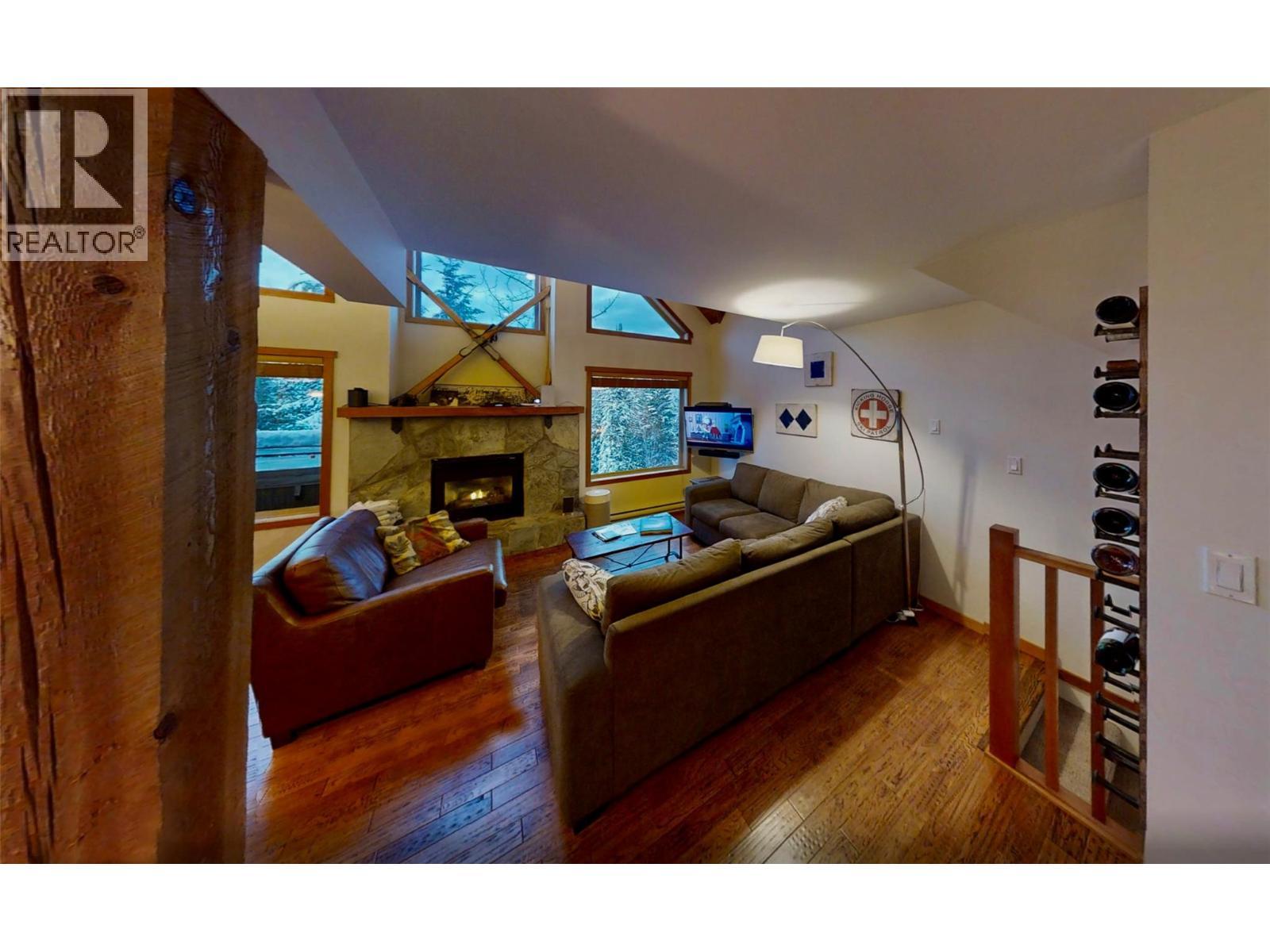 1336 Palliser Trail Unit# 9, Golden, BC - Indoor With Fireplace