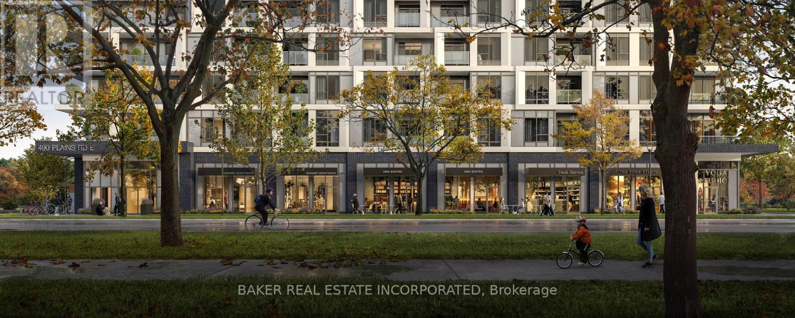 Northshore Condo Streetscape - Lph 13 - 500 Plains Road E, Burlington, ON - Outdoor With Facade