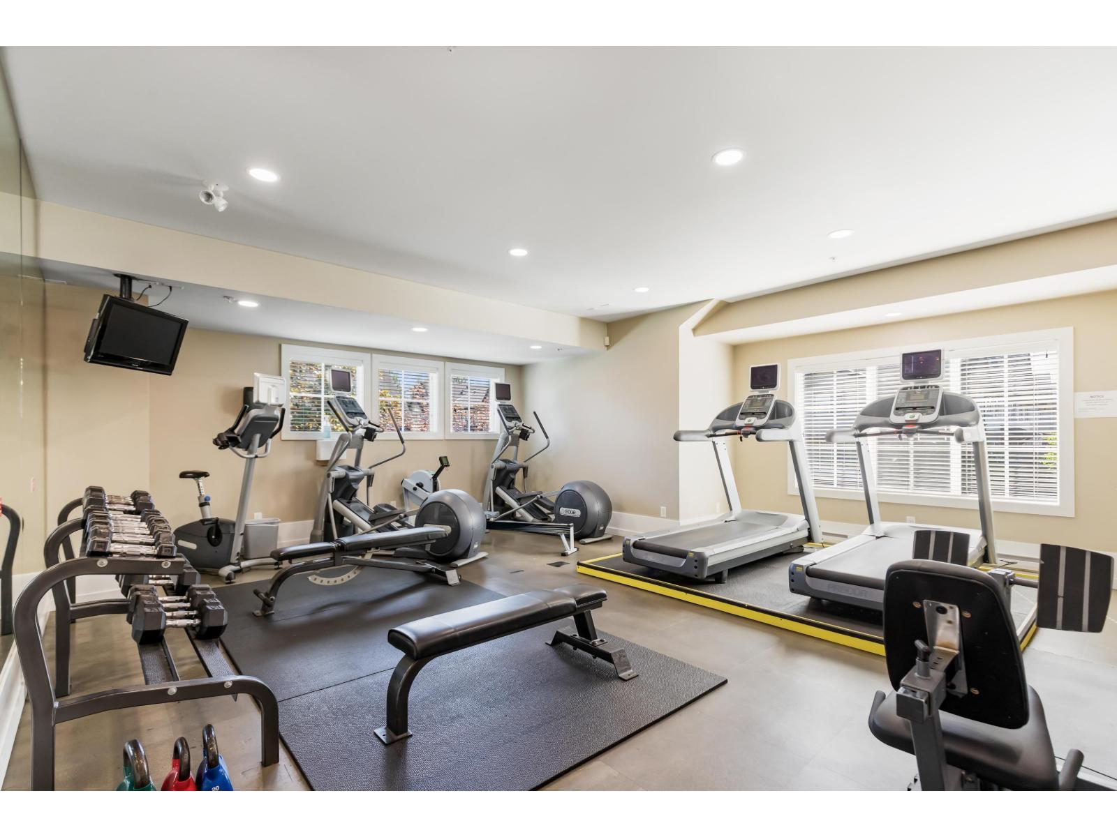 53 2450 161A Street, Surrey, BC - Indoor Photo Showing Gym Room