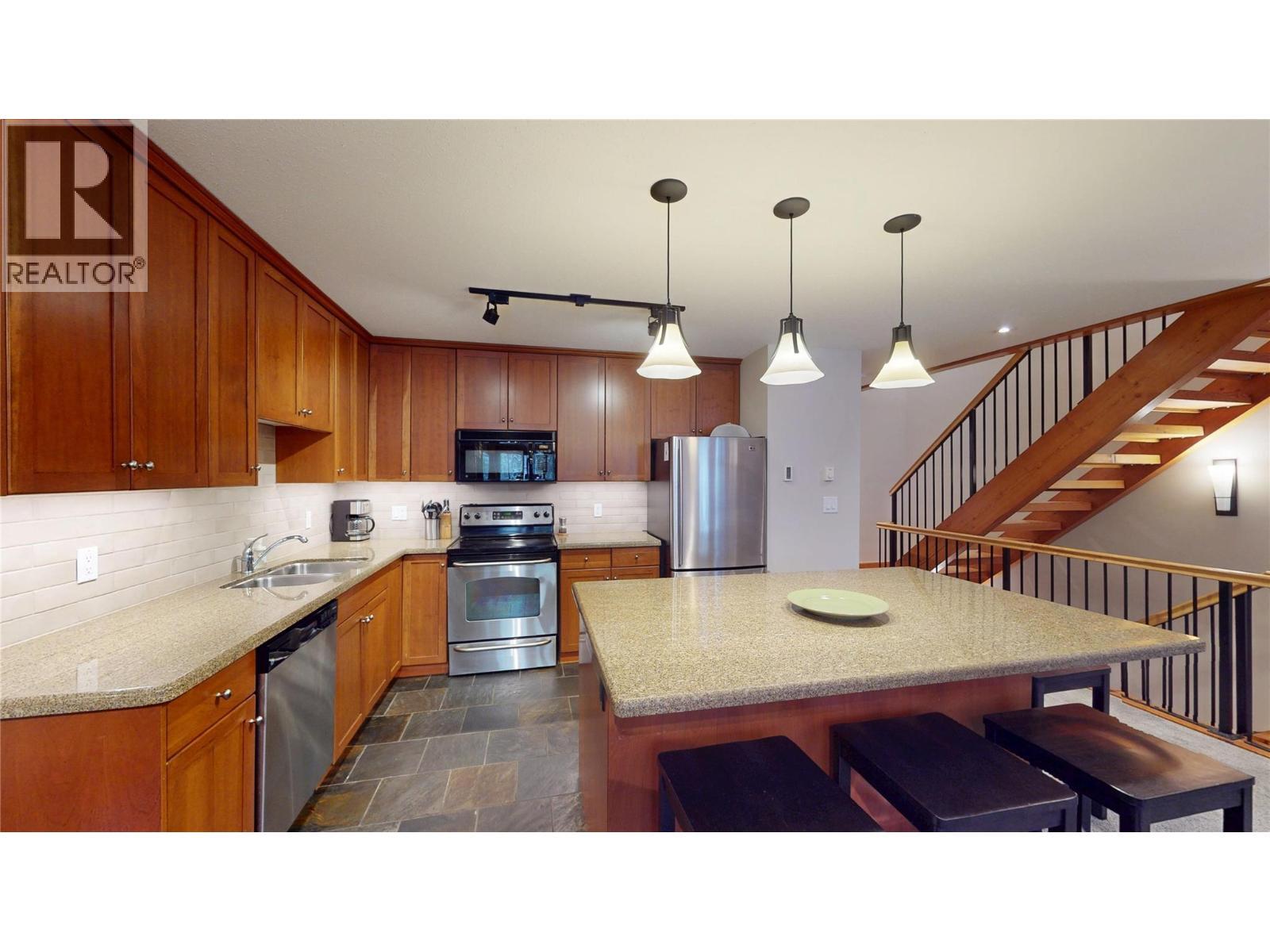 45 Rivermount Place Unit# 102D, Fernie, BC - Indoor Photo Showing Kitchen With Stainless Steel Kitchen With Double Sink