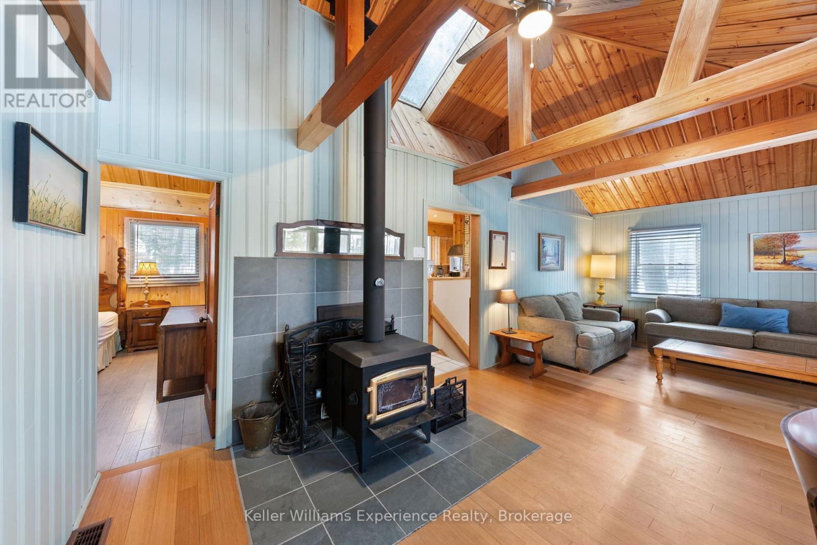 14 Rowntree Lane, Tiny, ON - Indoor With Fireplace