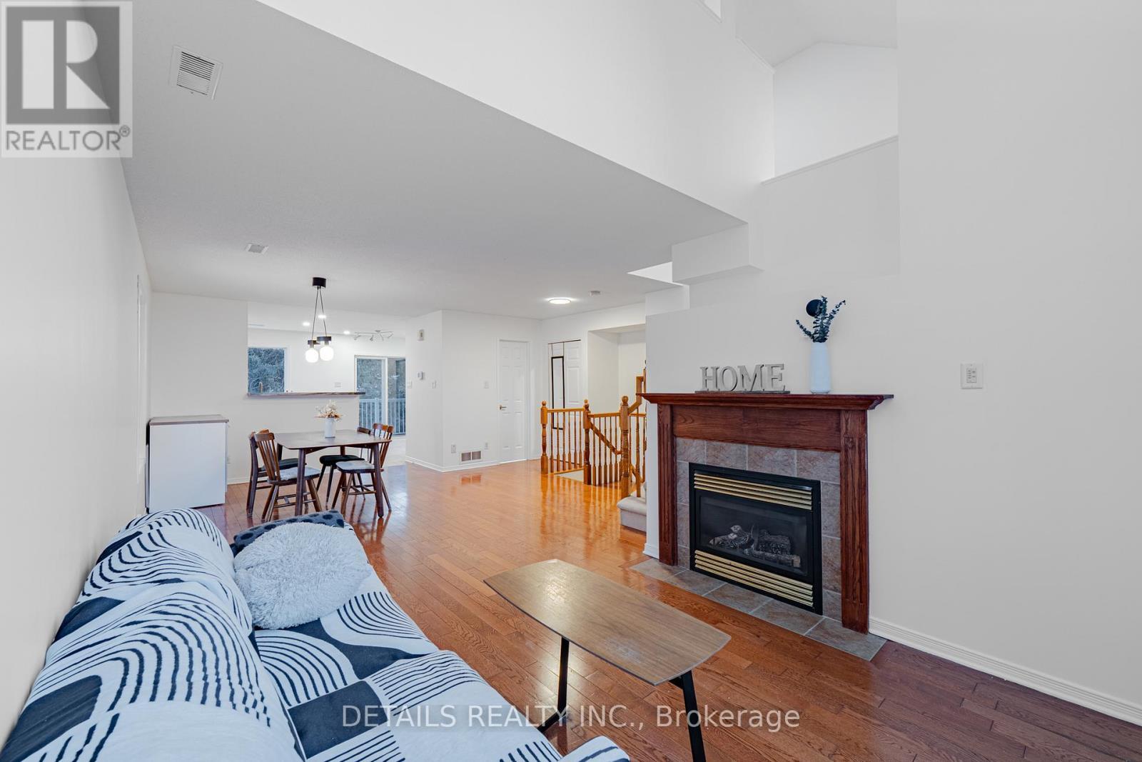 376 Wiffen Private, Ottawa, ON - Indoor Photo Showing Living Room With Fireplace