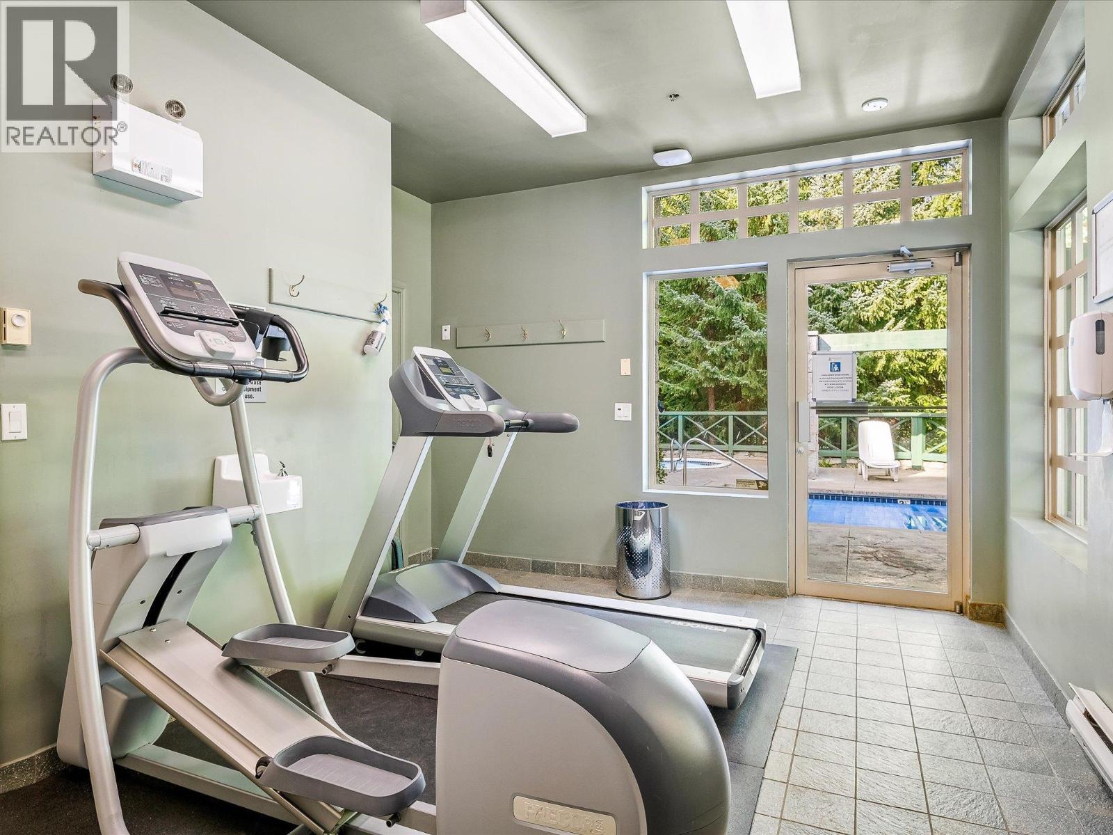215 4319 Main Street, Whistler, BC - Indoor Photo Showing Gym Room