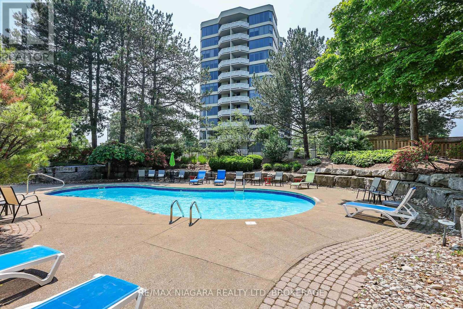 911 - 81 Scott Street, St. Catharines (Lakeport), ON - Outdoor With In Ground Pool With Backyard