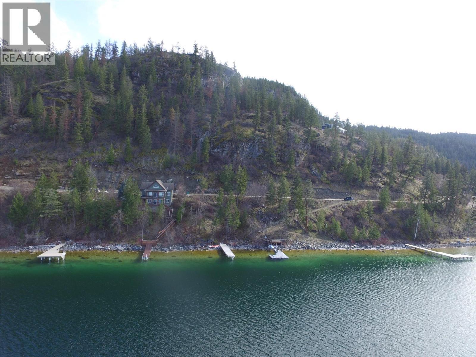 Drone Photo - From Kalamalka Lake - 5649 Cosens Bay Road Lot# 11A, Coldstream, BC