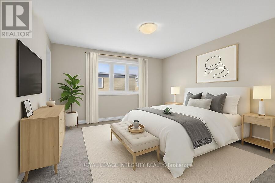 Primary Bedroom Virtual Staging - 168 Bandelier Way W, Ottawa, ON - Indoor Photo Showing Bedroom