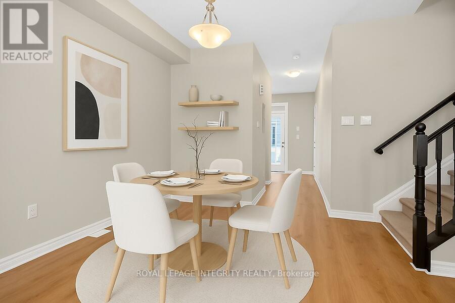 Dining Area Staged - 168 Bandelier Way W, Ottawa, ON - Indoor Photo Showing Dining Room