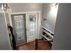 Foyer up or down from garage -