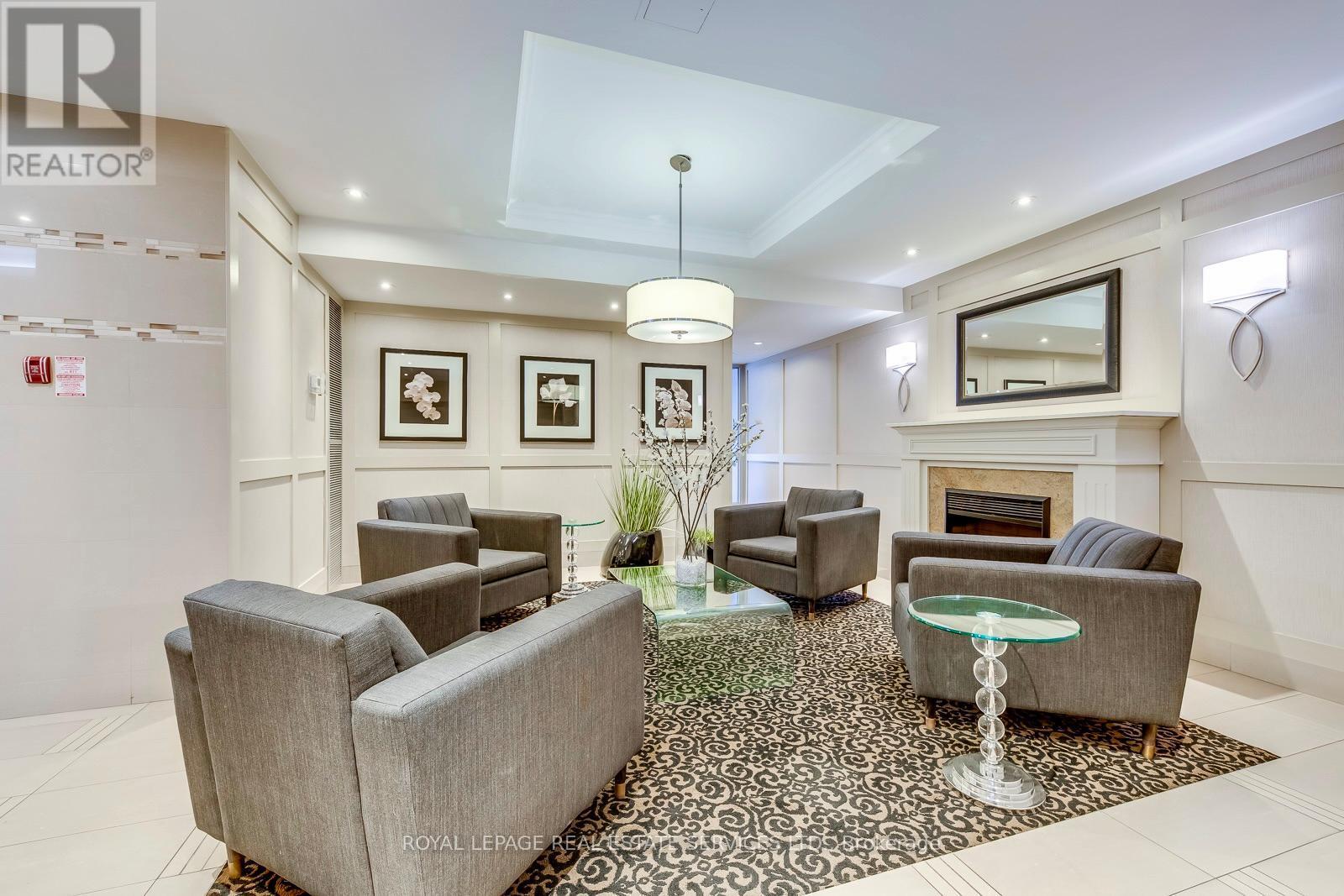 405 - 240 Scarlett Road, Toronto, ON - Indoor With Fireplace