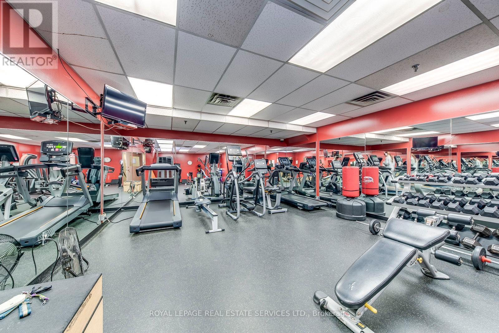 405 - 240 Scarlett Road, Toronto, ON - Indoor Photo Showing Gym Room