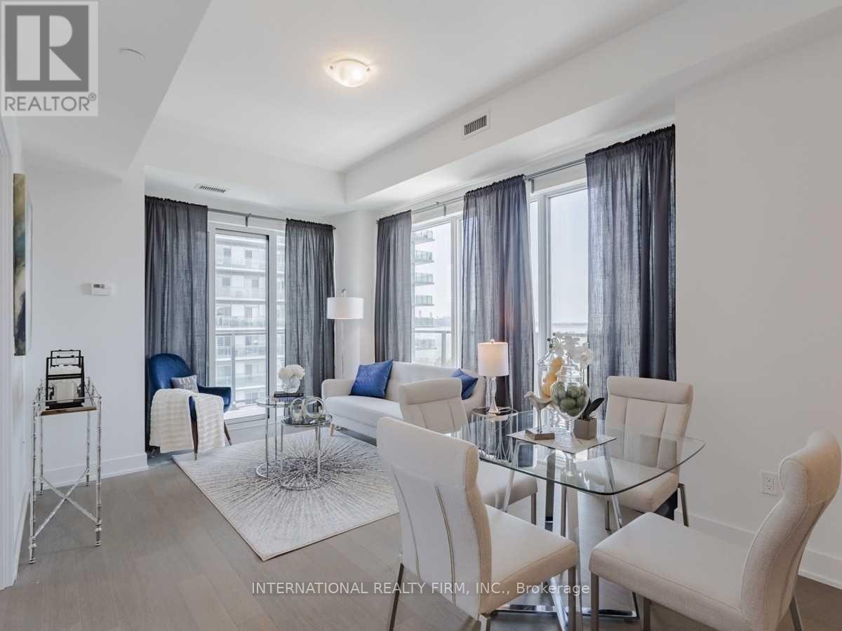 Staged Living Room - 816 - 30 Shore Breeze Drive, Toronto, ON - Indoor Photo Showing Dining Room