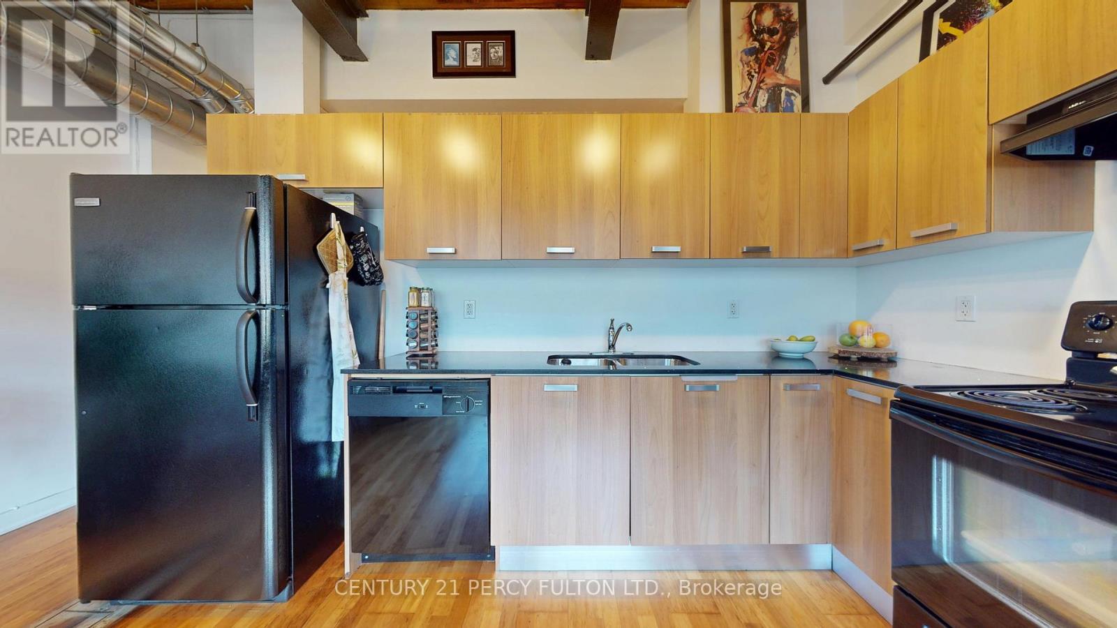217 - 43 Hanna Avenue, Toronto, ON - Indoor Photo Showing Kitchen With Double Sink
