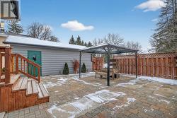 Garage/interlock patio -