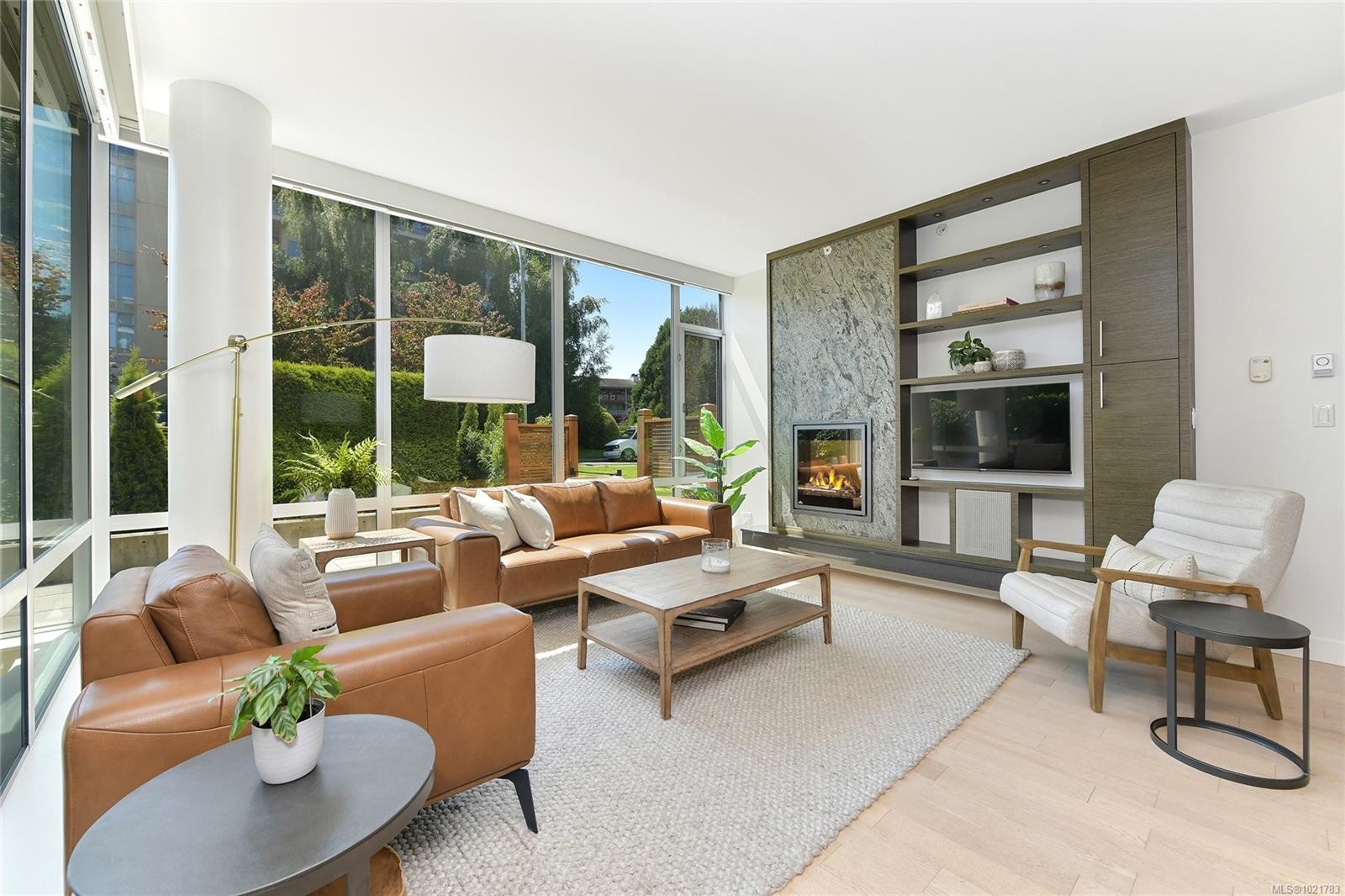 101-200 Douglas St, Victoria, BC - Indoor Photo Showing Living Room With Fireplace