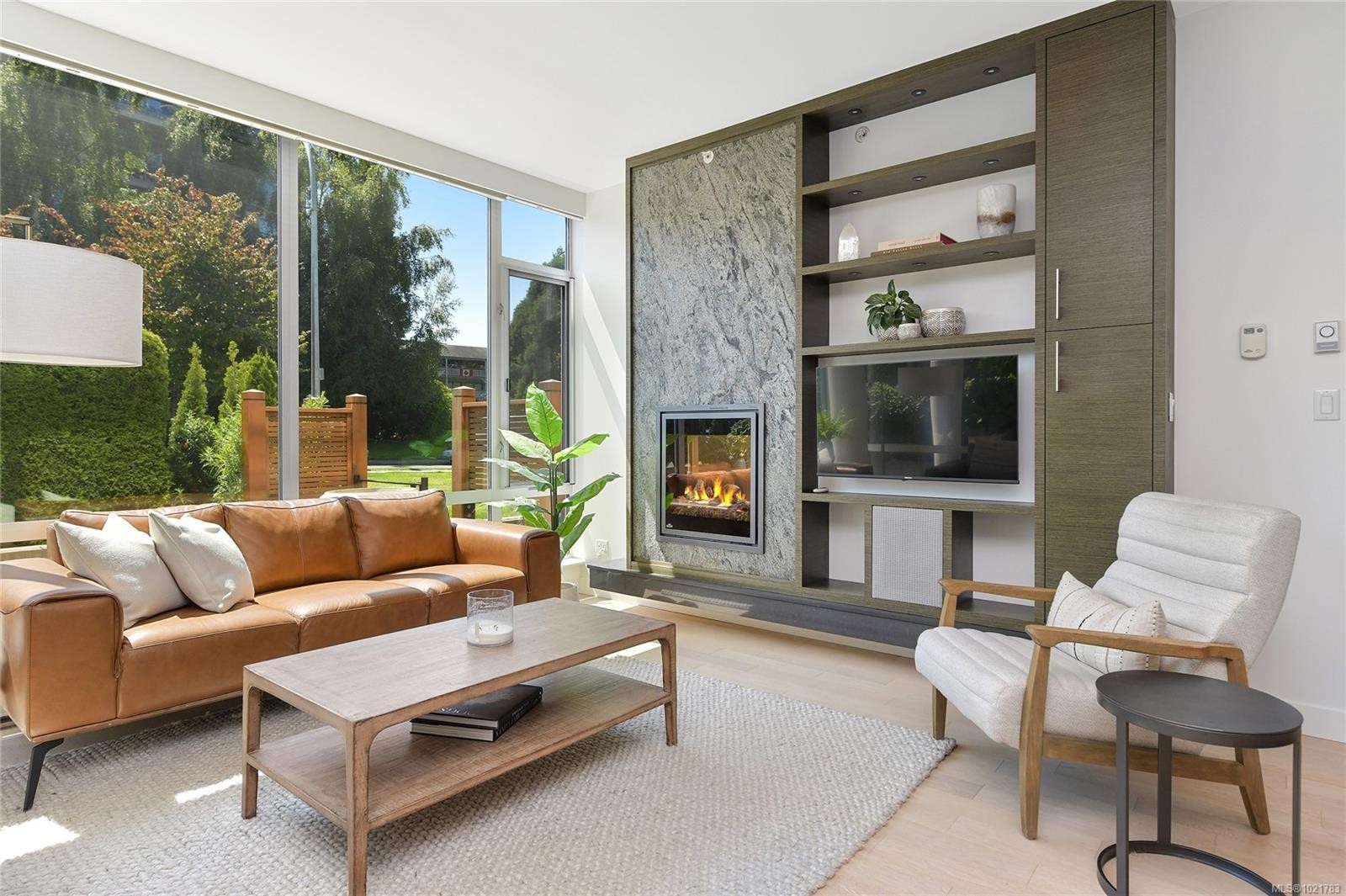 101-200 Douglas St, Victoria, BC - Indoor Photo Showing Living Room With Fireplace