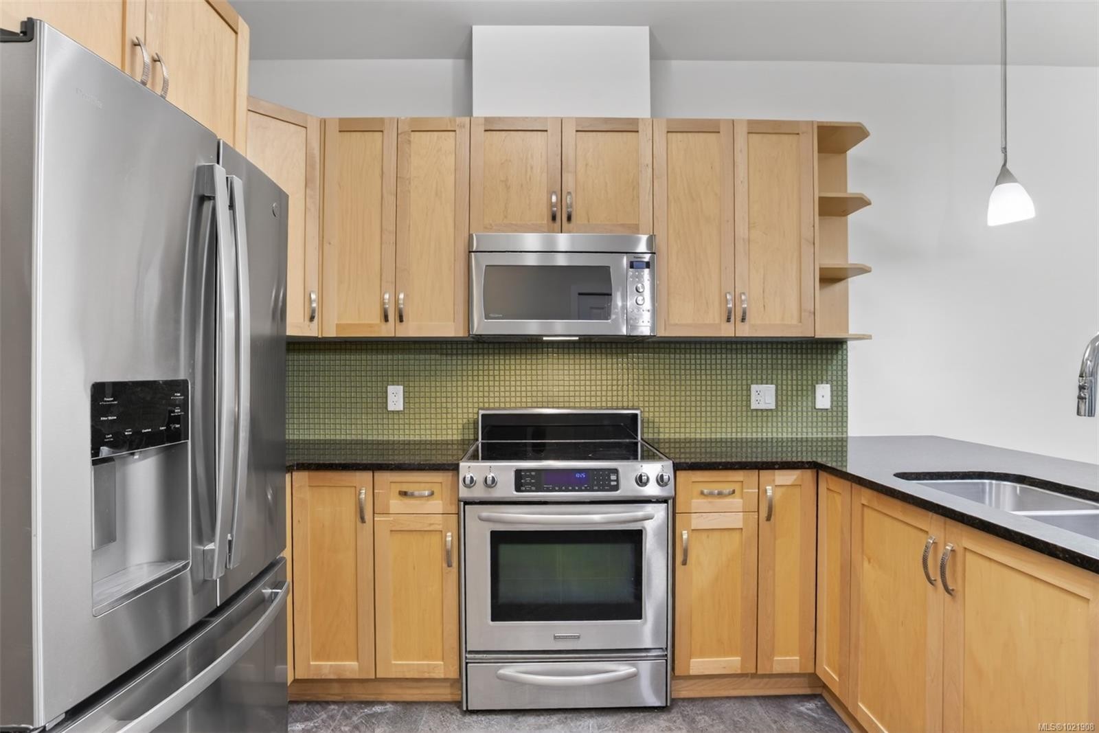406-866 Brock Ave, Langford, BC - Indoor Photo Showing Kitchen With Double Sink