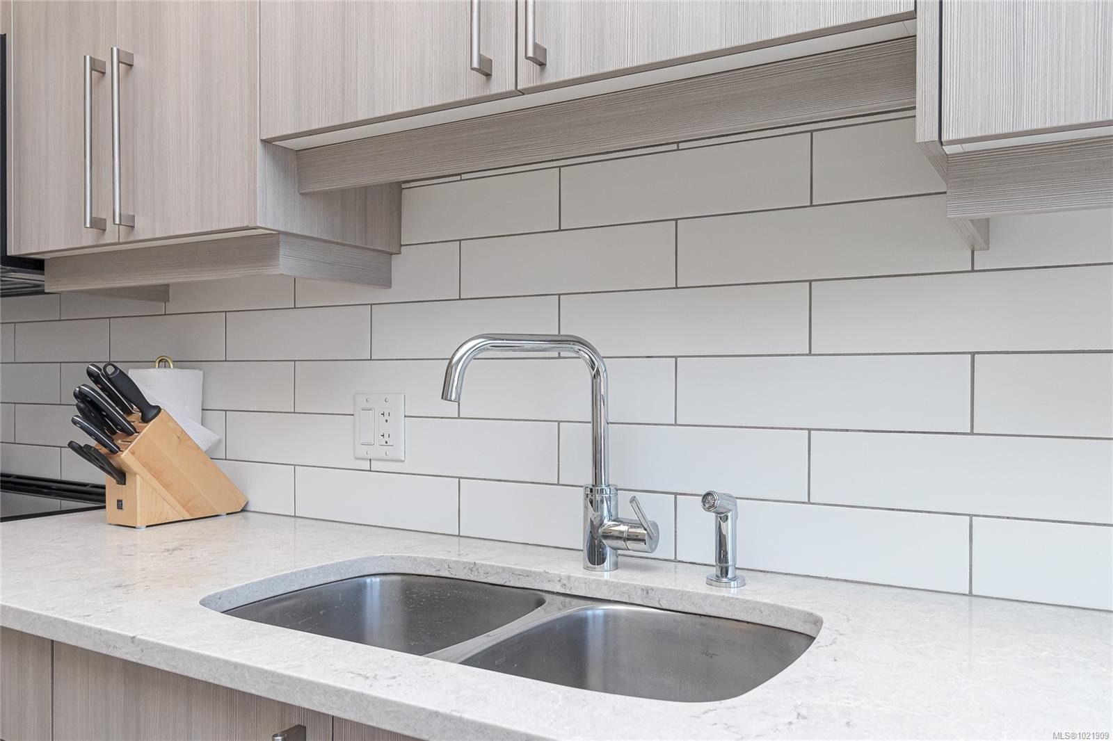 316-595 Pandora Ave, Victoria, BC - Indoor Photo Showing Kitchen With Double Sink