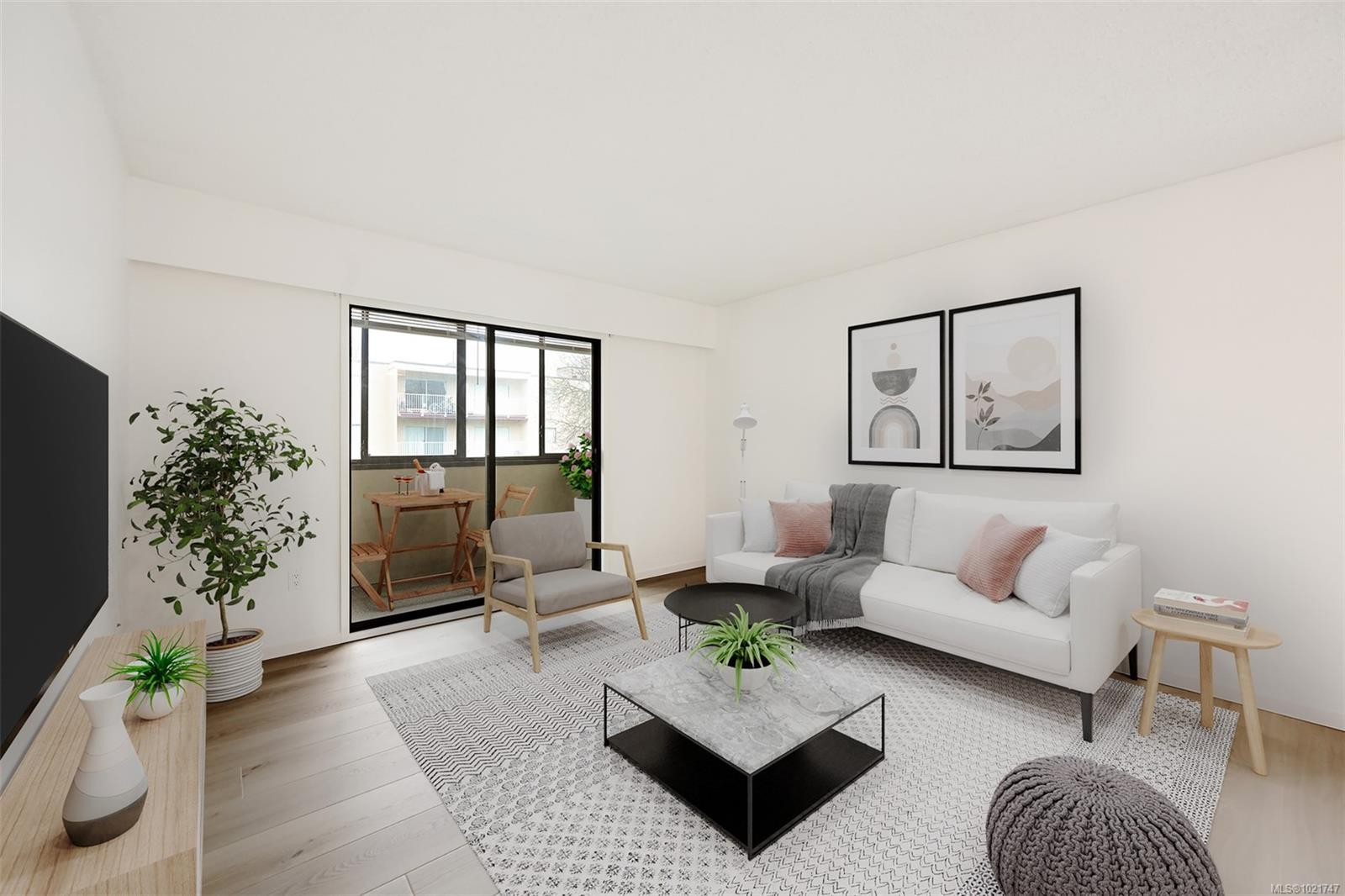 206-2610 Graham St, Victoria, BC - Indoor Photo Showing Living Room