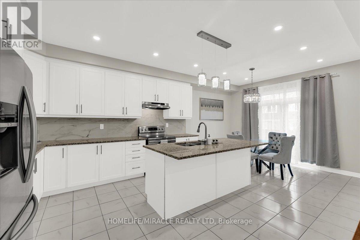 75 Compass Trail, Cambridge, ON - Indoor Photo Showing Kitchen With Double Sink With Upgraded Kitchen