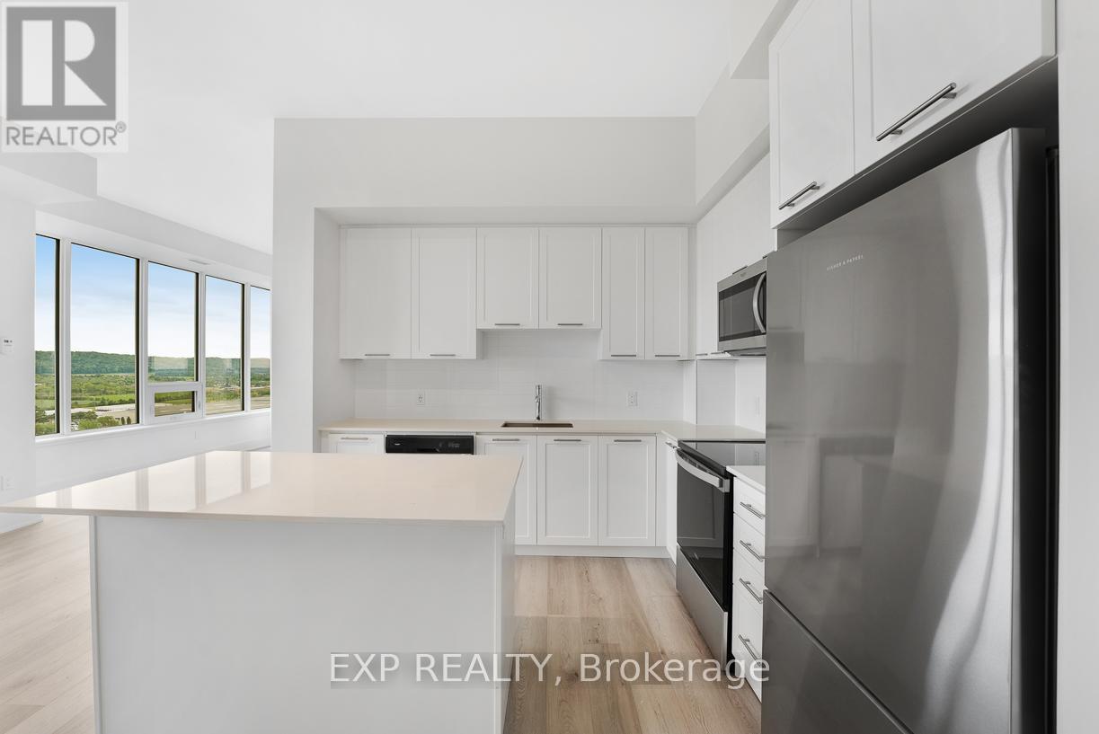 1802 - 385 Winston Road, Grimsby (Grimsby Beach), ON - Indoor Photo Showing Kitchen With Stainless Steel Kitchen With Upgraded Kitchen