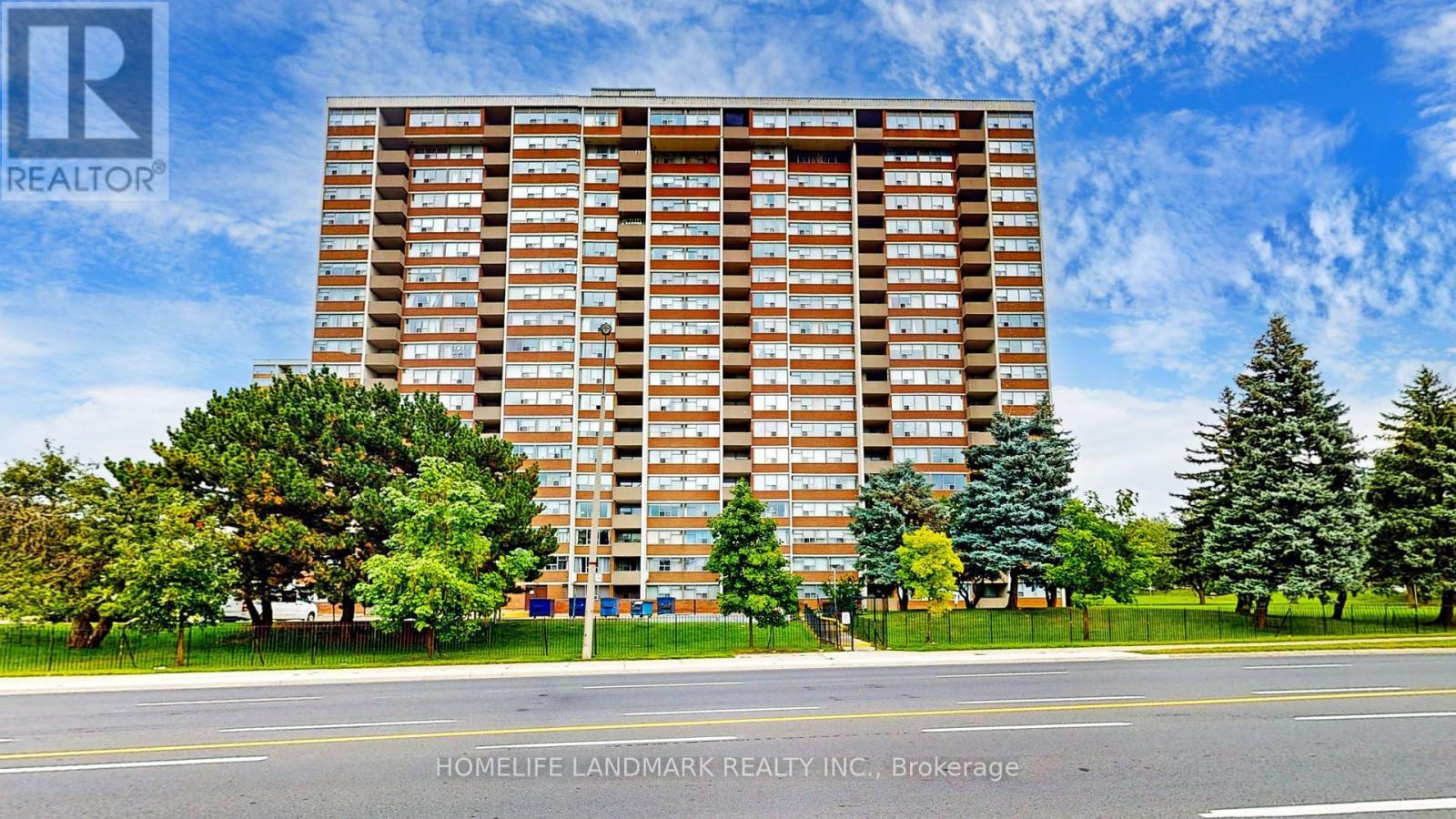 1001 - 25 Silver Springs Boulevard, Toronto, ON - Outdoor With Balcony With Facade