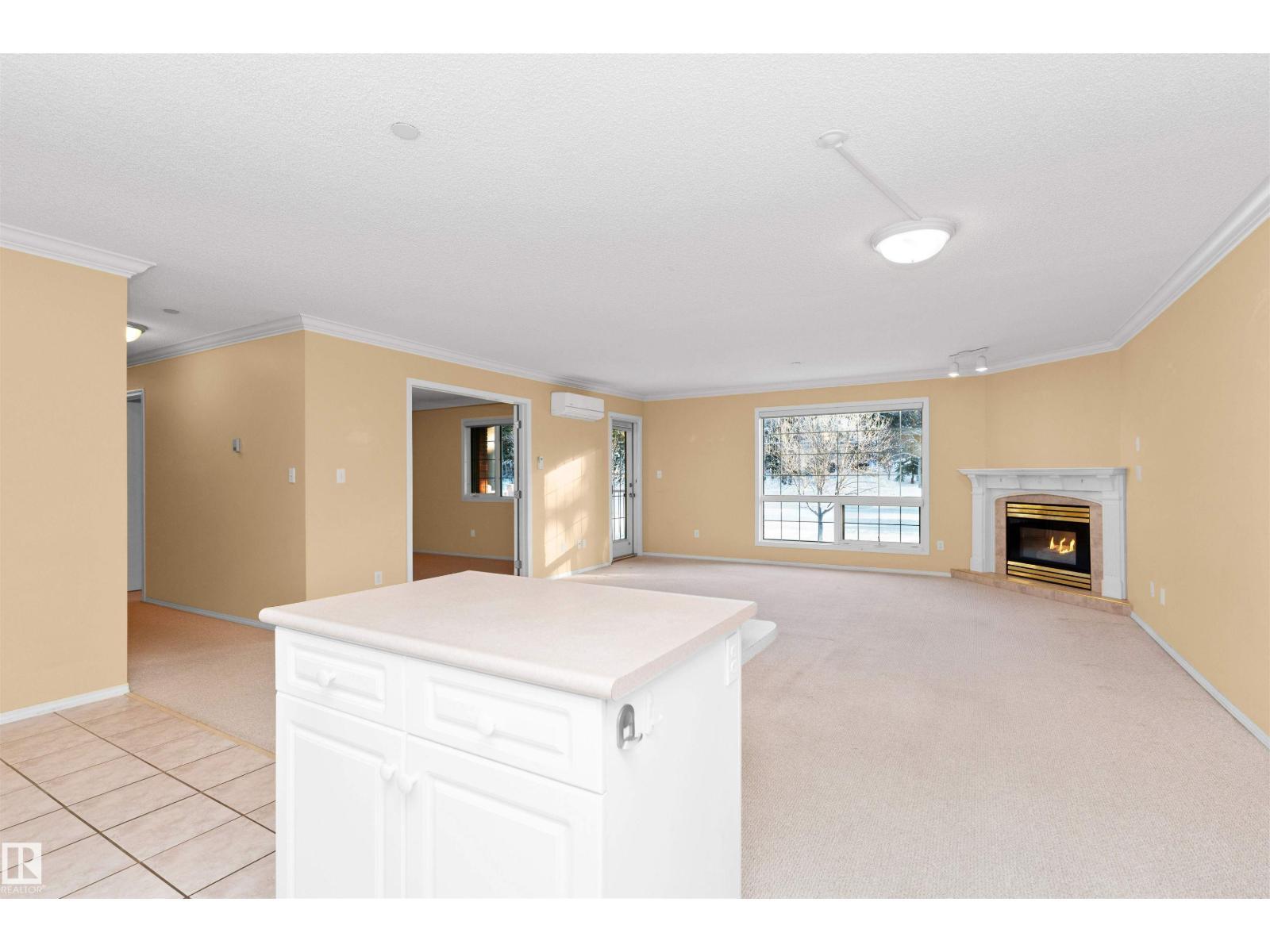 #304 20 St Joseph St, St. Albert, AB - Indoor With Fireplace