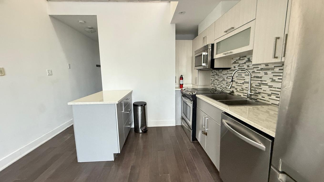 Kitchen - 9-1216 Rue St-Hubert, Montréal (Ville-Marie), QC - Indoor Photo Showing Kitchen With Double Sink With Upgraded Kitchen