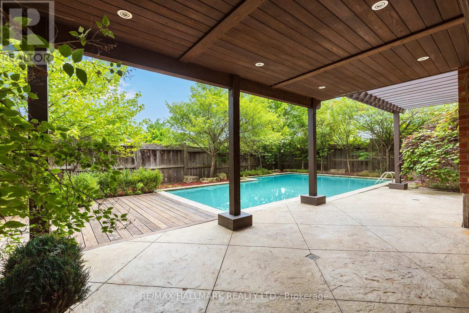 2485 Meadowridge Drive, Oakville, ON - Outdoor With In Ground Pool With Deck Patio Veranda With Exterior