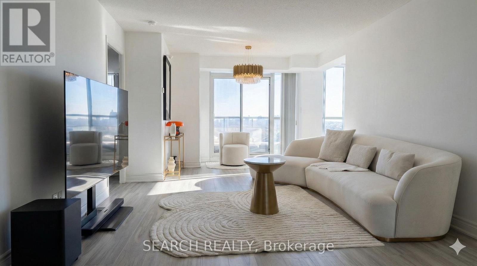 Living Room - 1706 - 35 Hollywood Avenue, Toronto, ON - Indoor Photo Showing Living Room