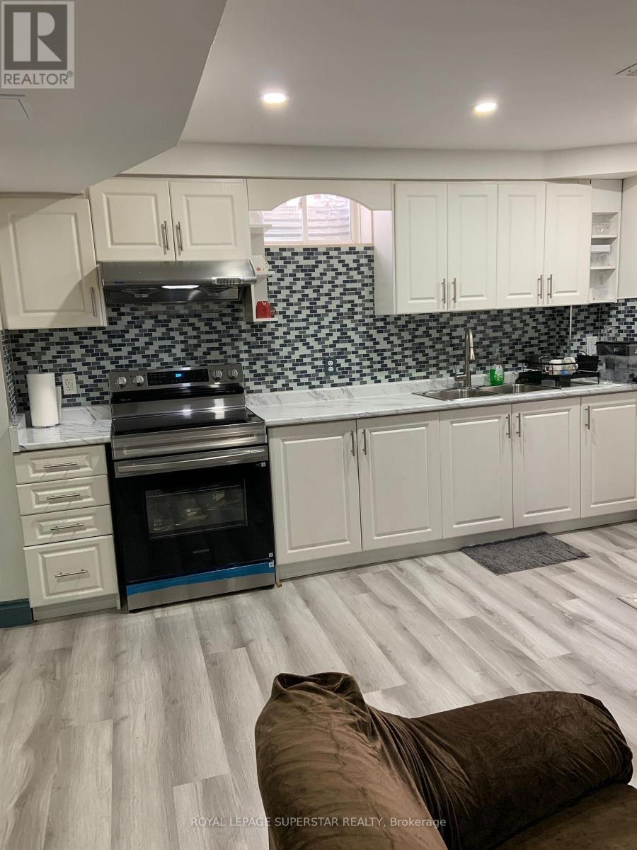 Bsmt - 34 Killick Road, Brampton, ON - Indoor Photo Showing Kitchen With Double Sink With Upgraded Kitchen