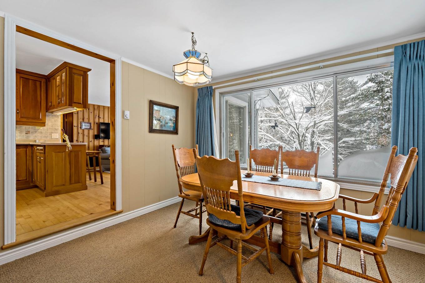 Dining room - 202 Ch. Brunette, Lac-Supérieur, QC - Indoor Photo Showing Dining Room
