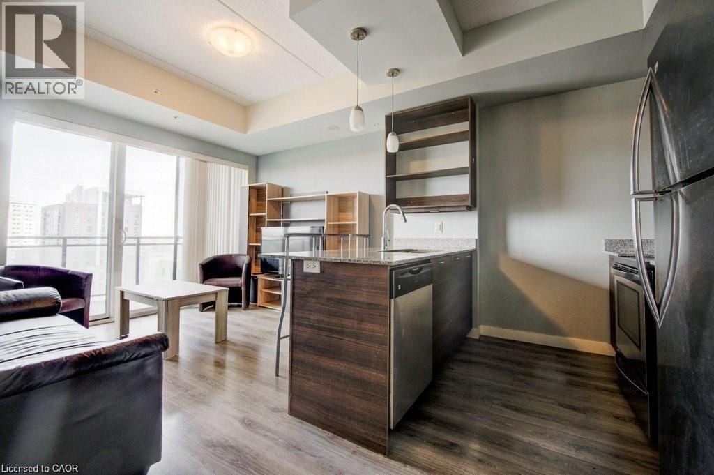 318 Spruce Street Unit# 1806, Waterloo, ON - Indoor Photo Showing Kitchen