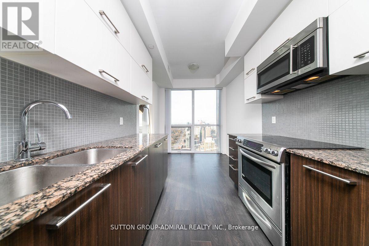 3703 - 5162 Yonge Street, Toronto, ON - Indoor Photo Showing Kitchen With Double Sink With Upgraded Kitchen